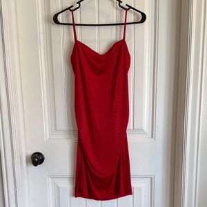 Inspired Hearts Red Mini Dress